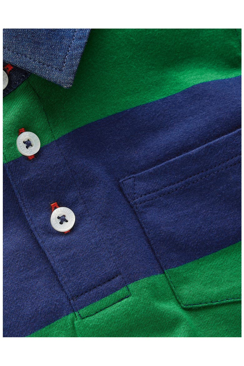 Kids' Long Sleeve Polo, Alternate, color, COLLEGE NAVY / FRESH GREEN