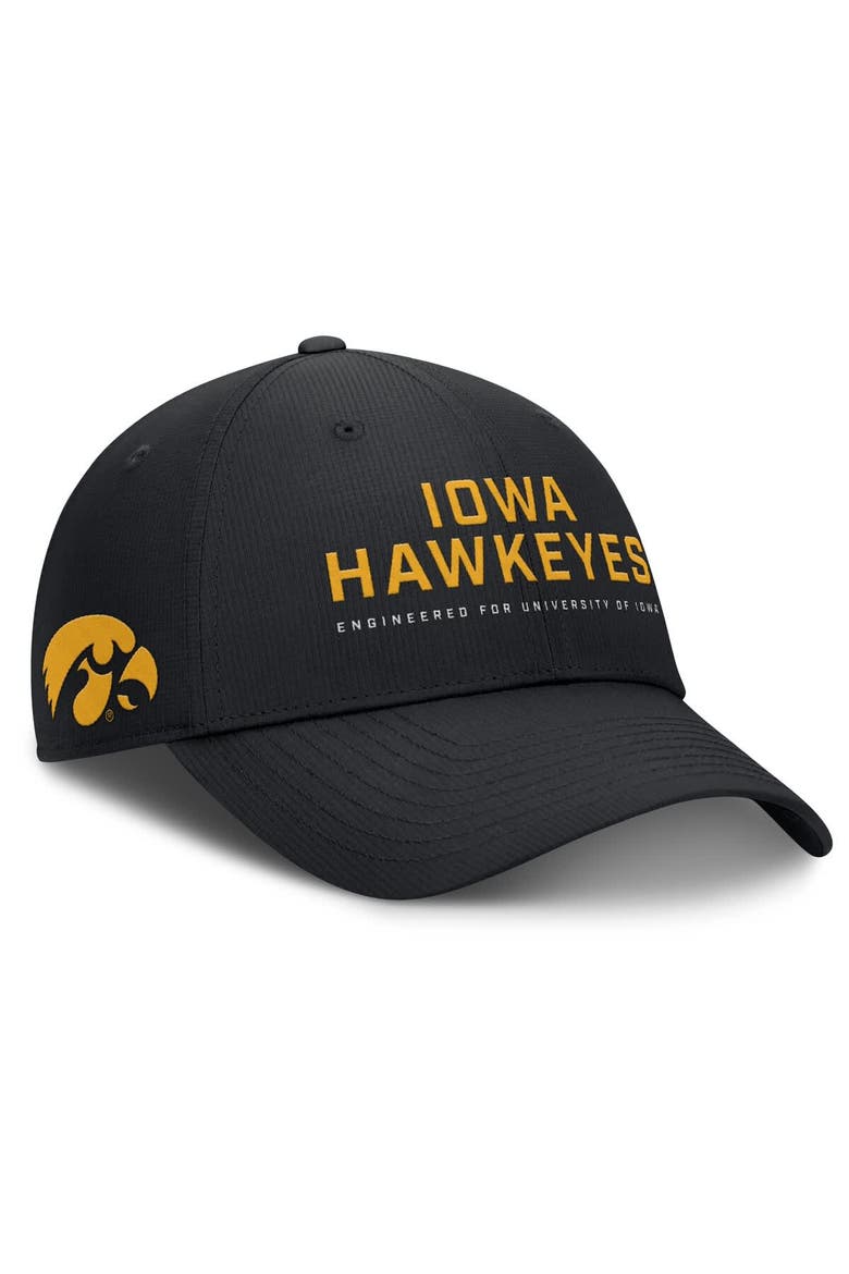 Men's Nike Black Iowa Hawkeyes 2025 On-Field Gameday Club Adjustable Hat, Alternate, color, Black
