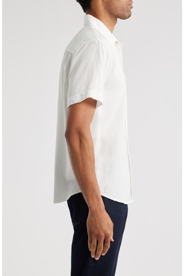 Wesley Short Sleeve Button-Up Shirt, Alternate, color, SANDY WHITE
