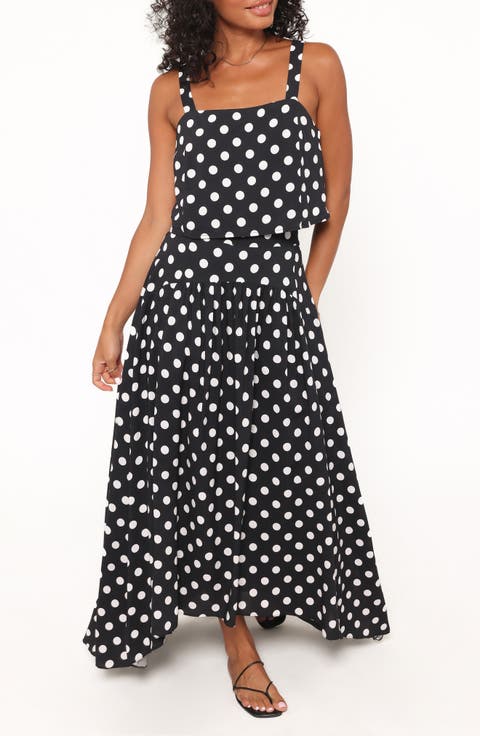 Lula Polka Dot Top & Maxi Skirt Set