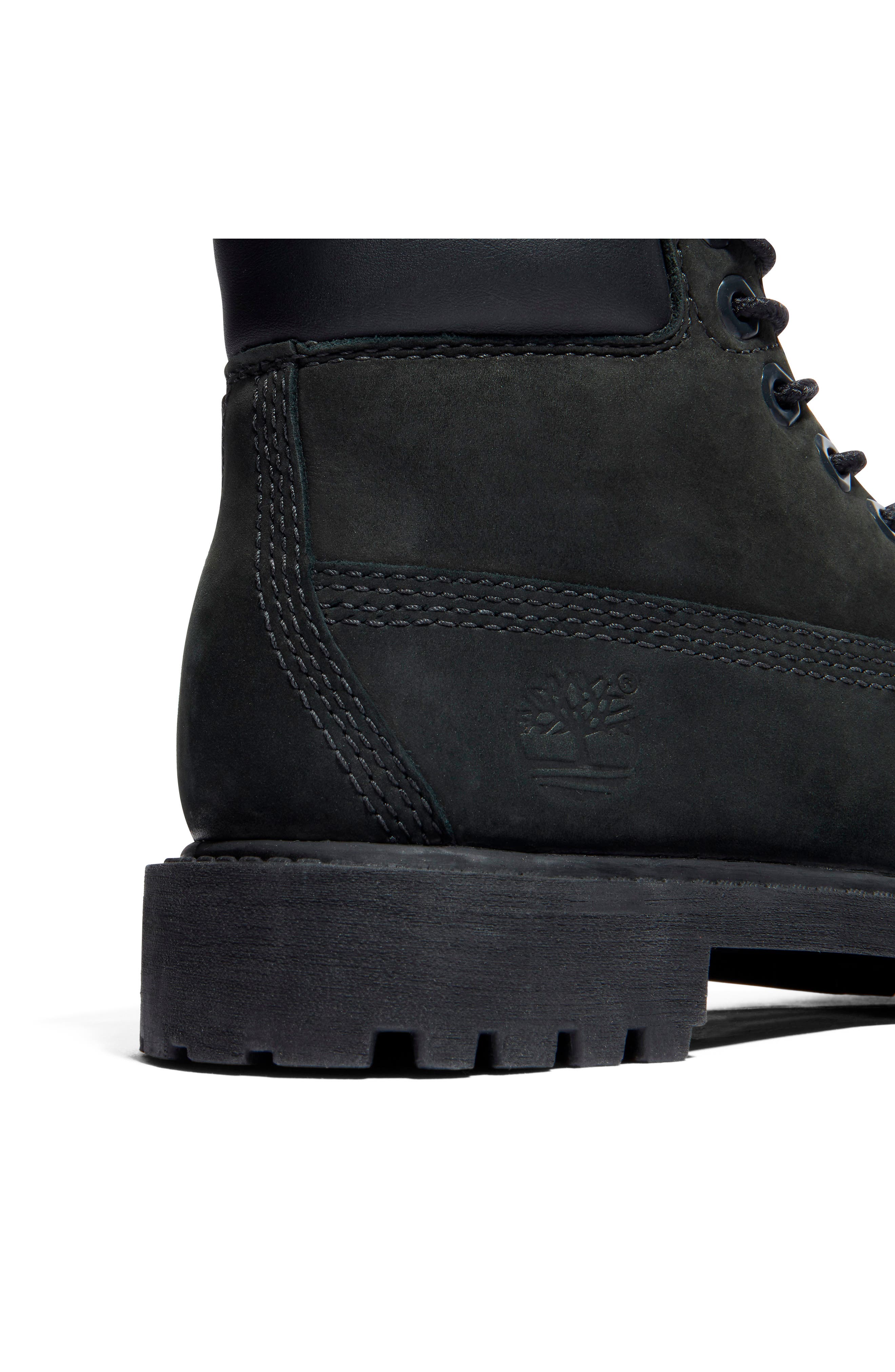 Timberland Kids' Premium 6-Inch Waterproof Boot, Alternate, color, Black