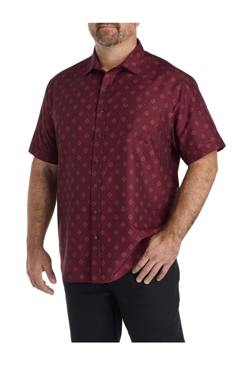 Big & Tall Micro Floral Sport Shirt, Main, color, MULTI