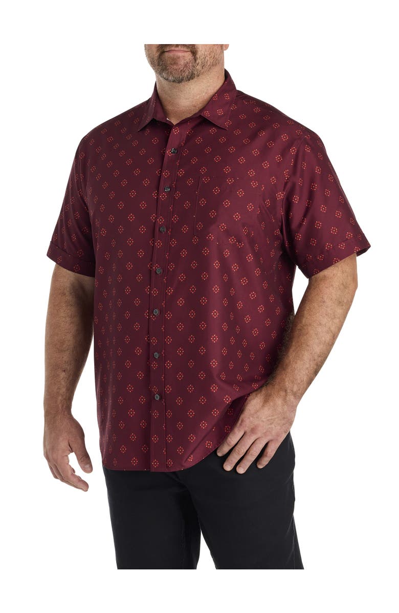 Synrgy Big & Tall Micro Floral Sport Shirt, Main, color, Multi