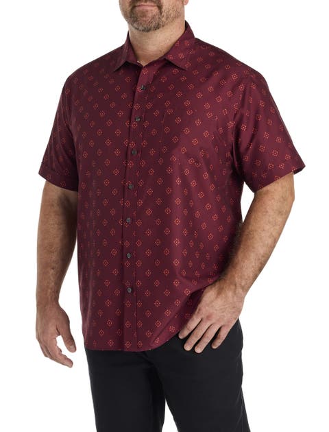 Big & Tall Micro Floral Sport Shirt