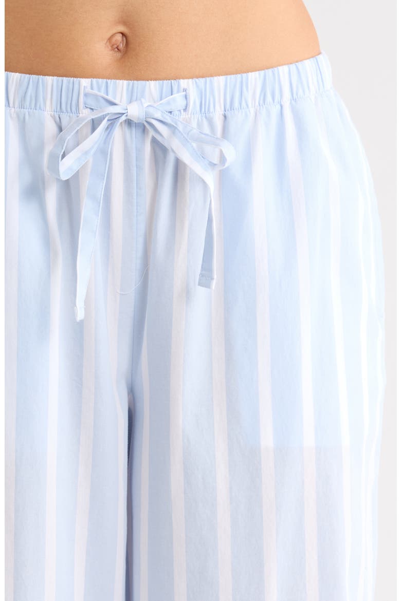 Cotton Pajamas, Alternate, color, BLUE- WHITE SIMPLE STRIPE