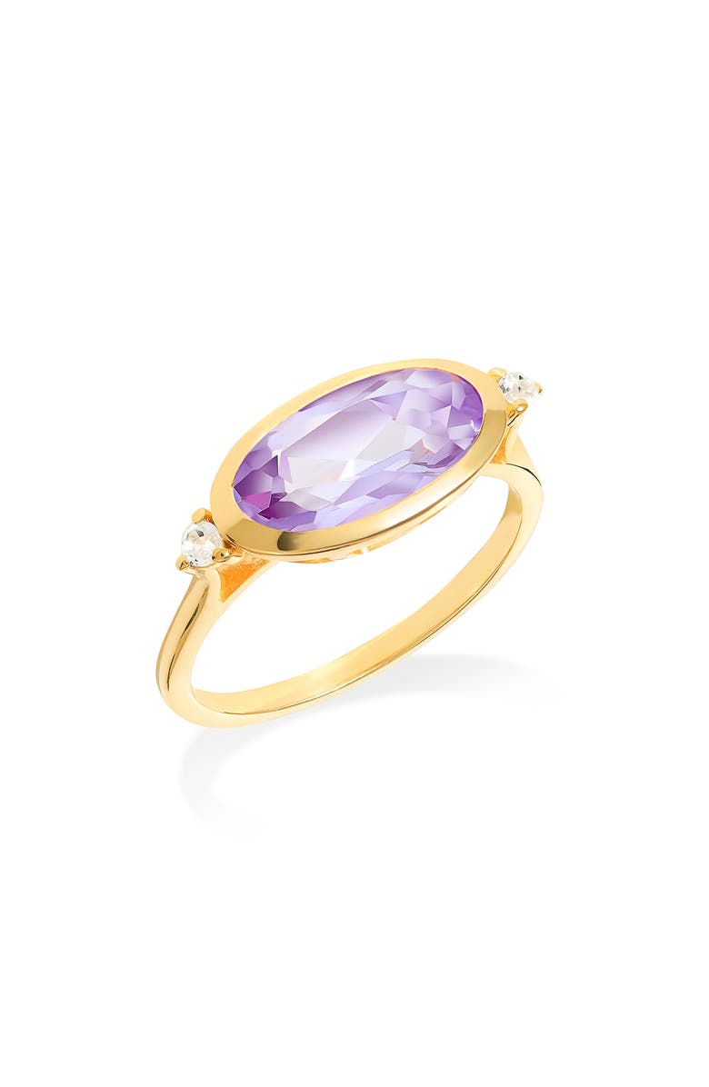 YS GEMS Amethyst Oval Ring, Main, color, Amethyst