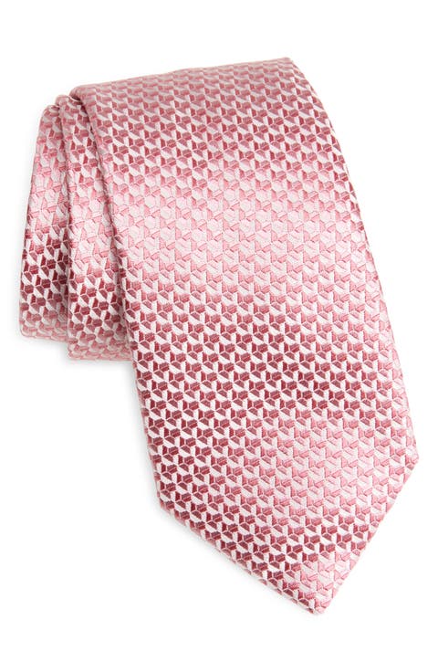 Geometric Silk Tie