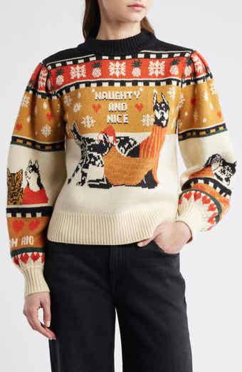 FARM Rio Naughty & Nice Fair Isle Sweater