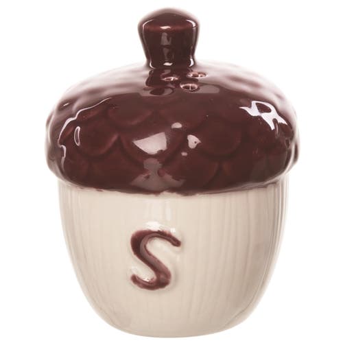 Transpac Multicolor Harvest Moody Acorn Salt And Pepper Shakers Set In Multi