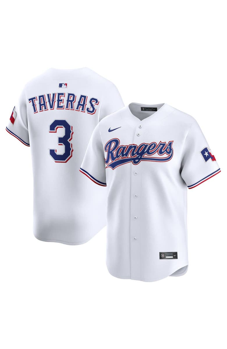 Nike Men's Nike Leody Taveras White Texas Rangers Home Limited Player Jersey, Main, color, 
