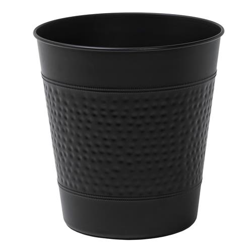 Happimess Riley Modern Classic Hammered Steel Accent 2-gallon Wastebasket