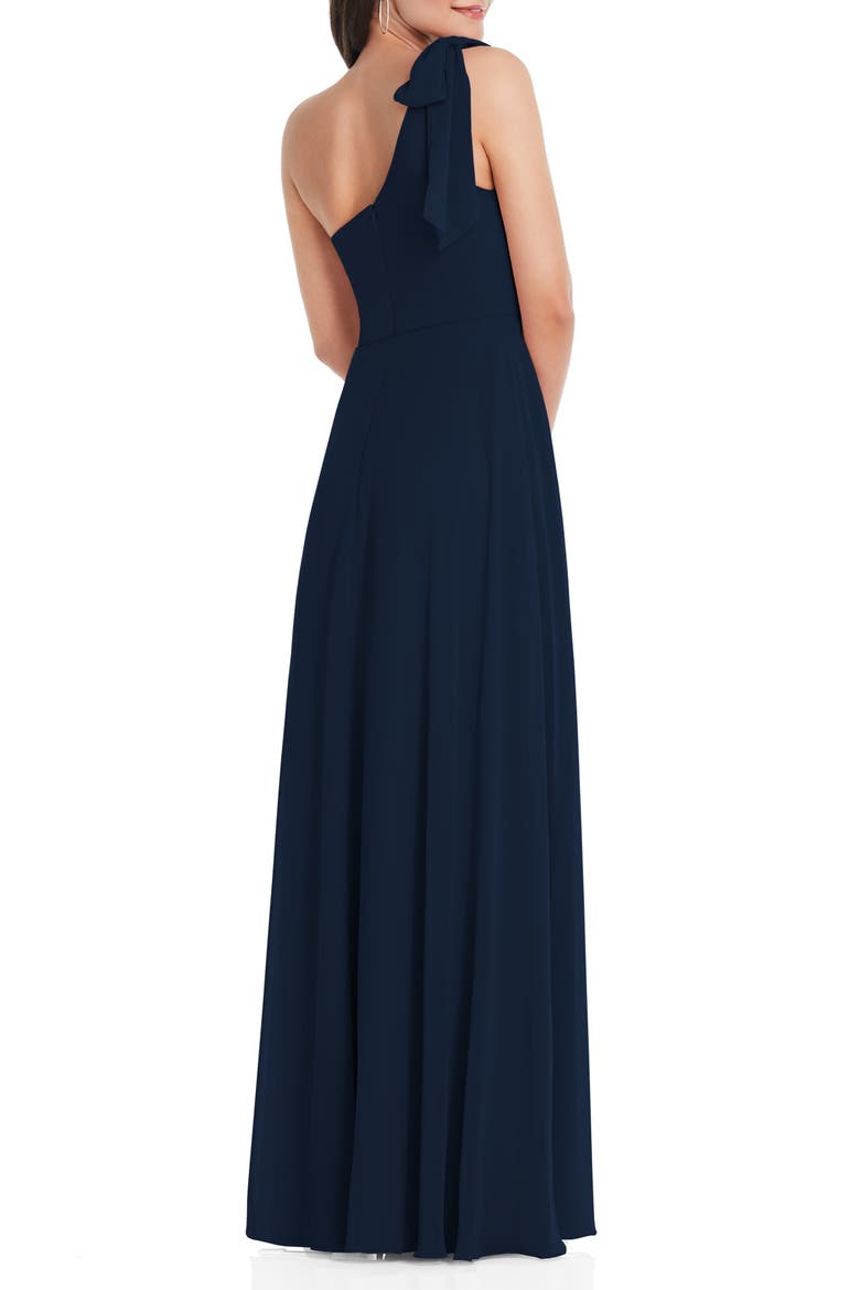 One-Shoulder Evening Gown, Alternate, color, MIDNIGHT NAVY