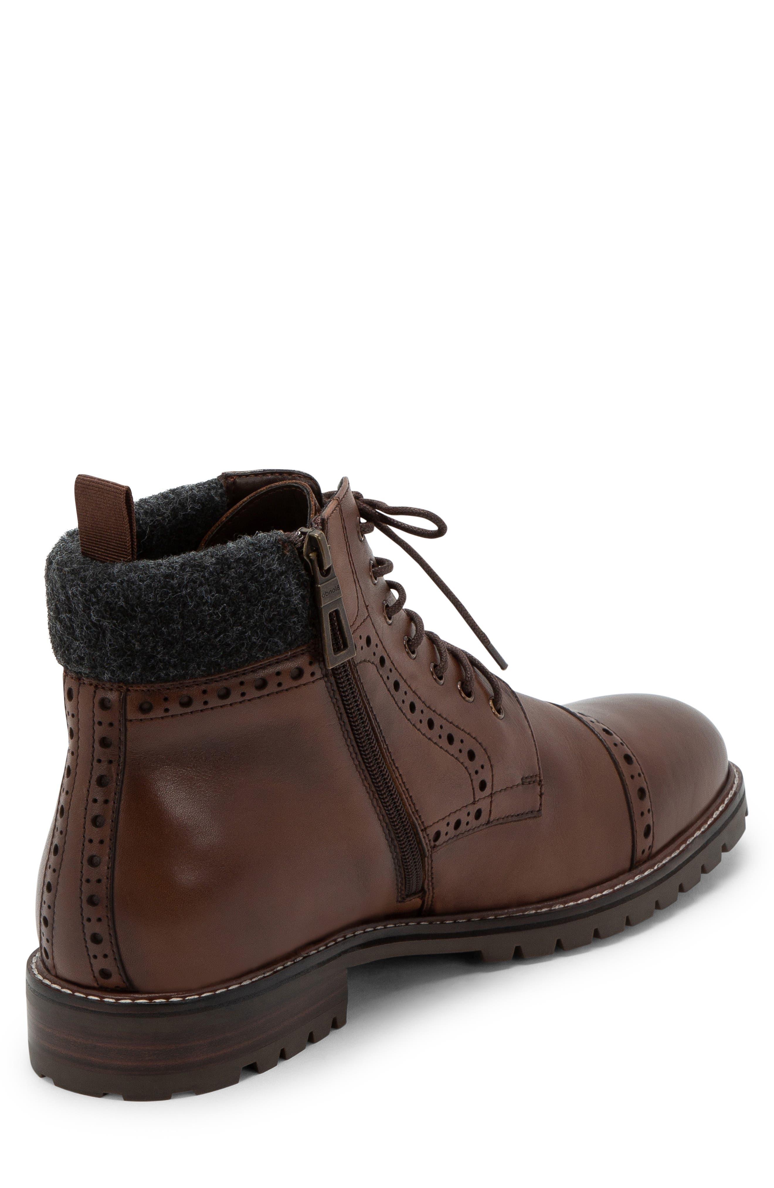Kylen Waterproof Boot, Alternate, color, BROWN LEATHER/BROWN