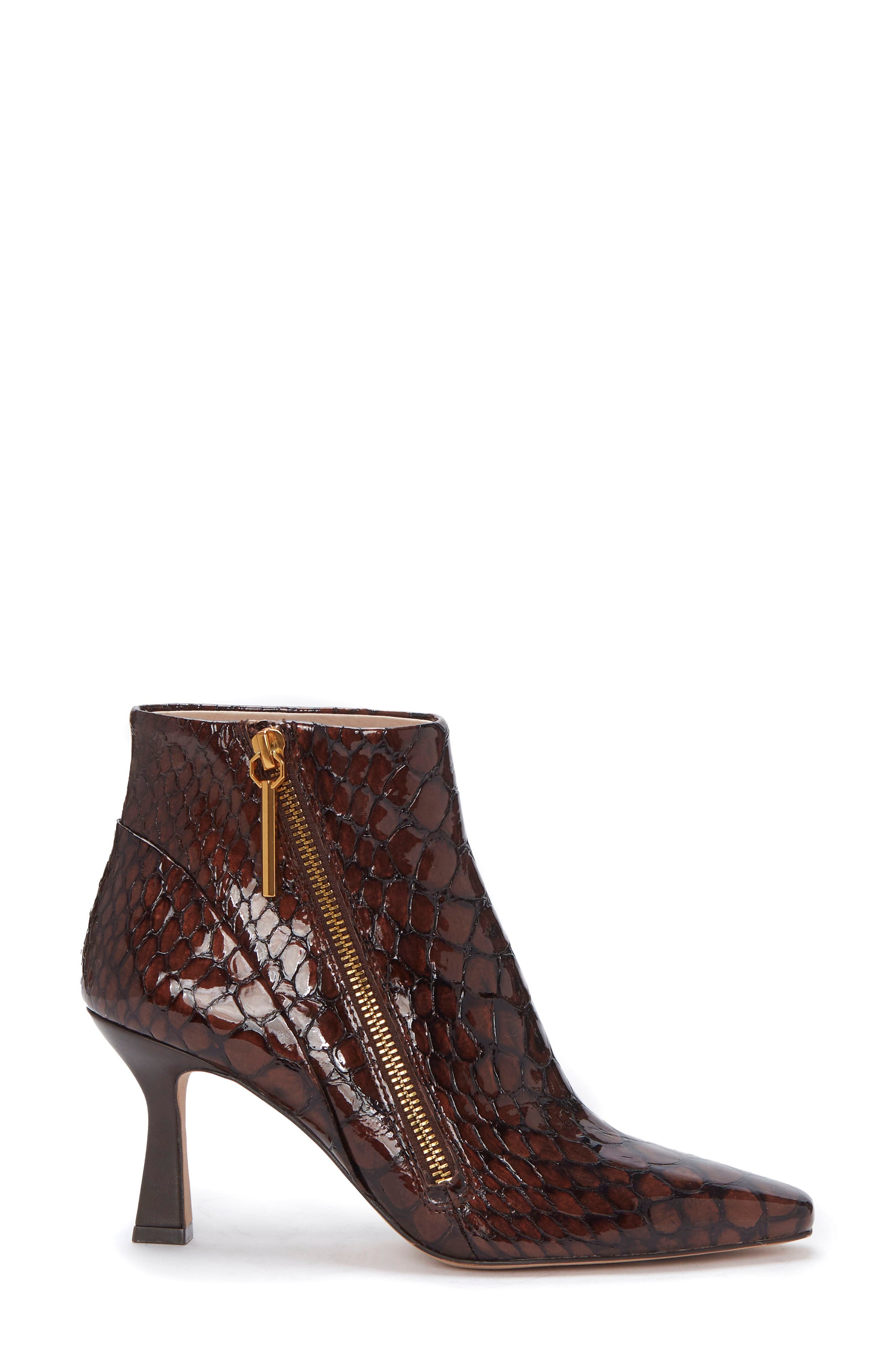 Lenah Square Toe Bootie, Alternate, color, COCOA BROWN MULTI