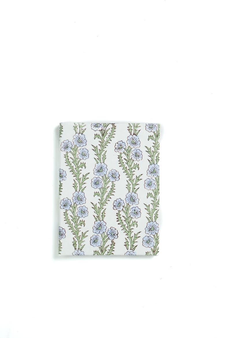 Blockprint Picture Frame Folding Book - 4x6, Alternate, color, Blue