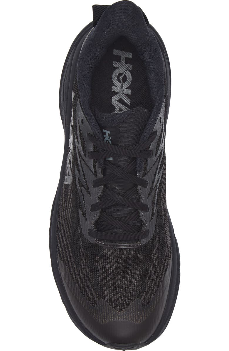 HOKA Challenger 8 GTX Gore-Tex<sup>®</sup> Waterproof Trail Running Shoe, Alternate, color, Black / Carbon Black
