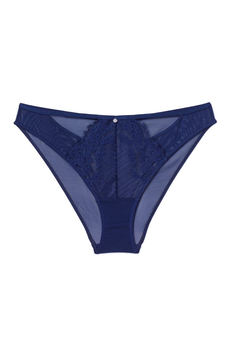 Adore Me Liliana Bikini Panties, Alternate, color, Dark Blue