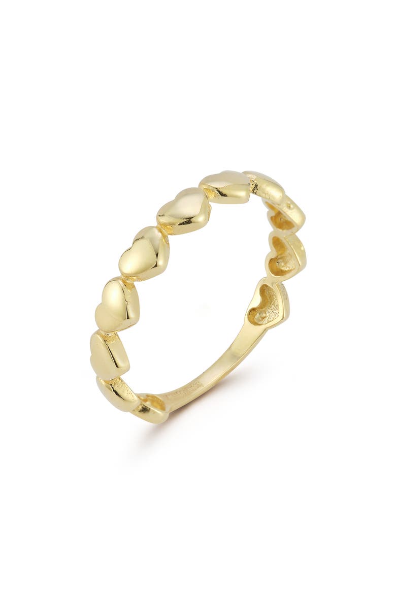 Heart Band Ring, Main, color, GOLD