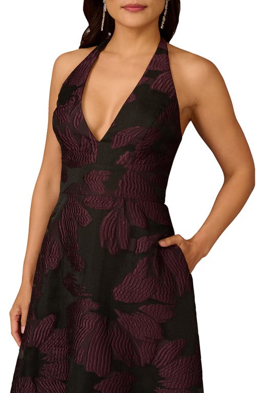 Aidan Mattox By Adrianna Papell Sleeveless Organza Gown In Brown