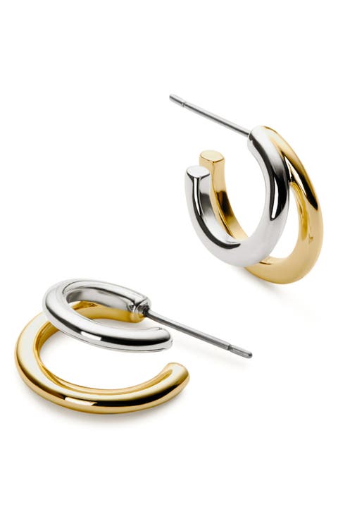 Double Hoop Earrings - Scarlett