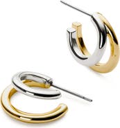 Ana Luisa Scarlet Double Hoop Earrings