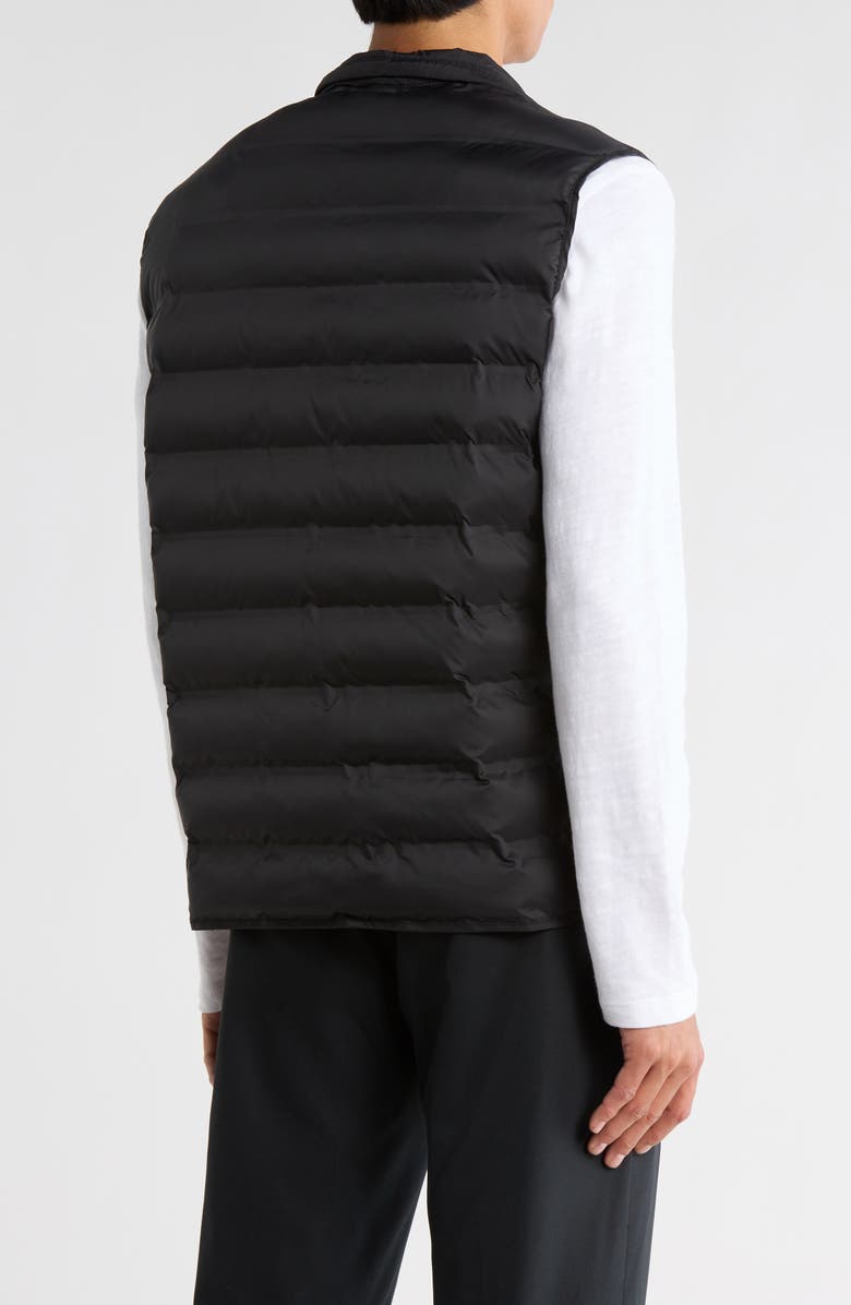 Hart Schaffner Marx Water Resistant Channel Quilted Puffer Vest, Alternate, color, Black