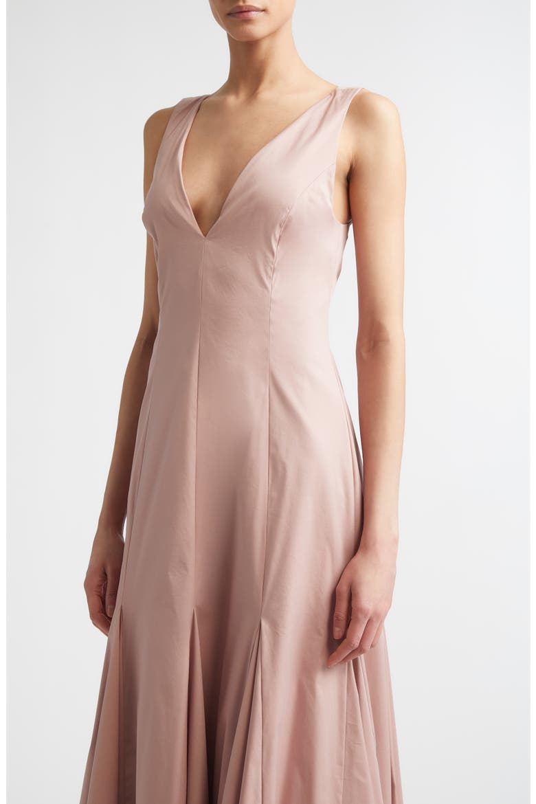 Aurelia V-Neck Stretch Mermaid Gown, Alternate, color, DUSTY PINK