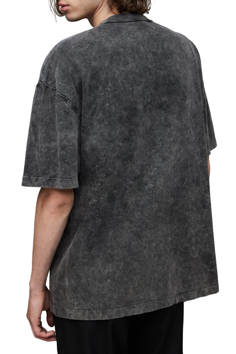 Roca Crewneck T-Shirt, Alternate, color, WASHED BLACK