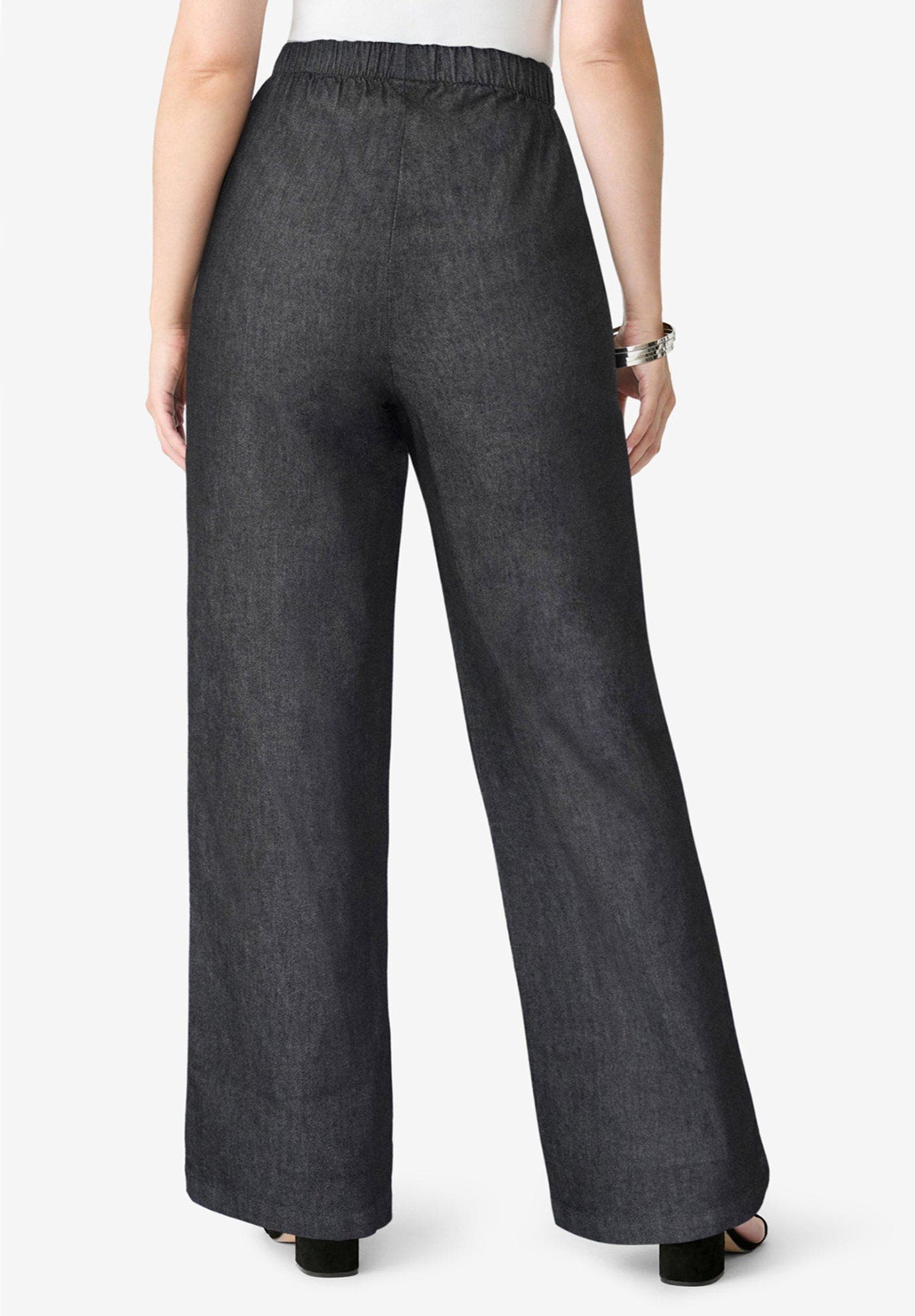 Plus Size Comfort Stretch Wide Leg Jean - image 2