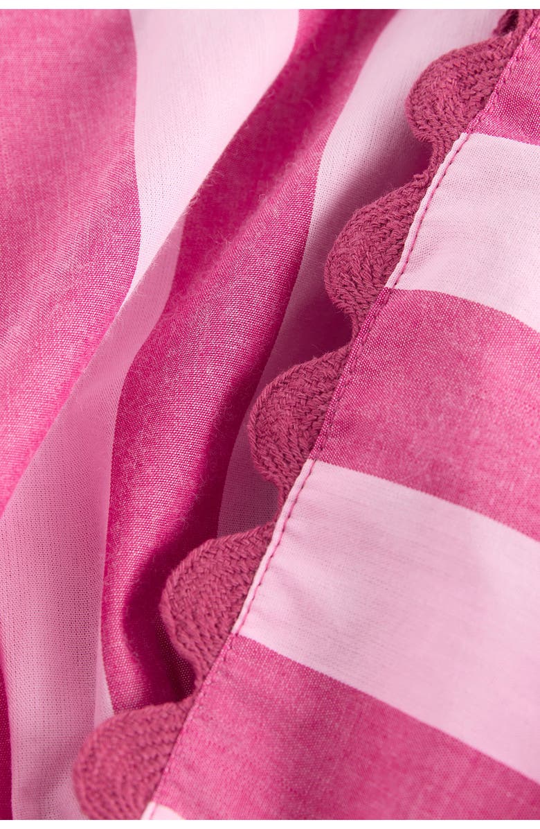 NEXT Stripe Scallop Hem Cotton Camisole, Alternate, color, Pink