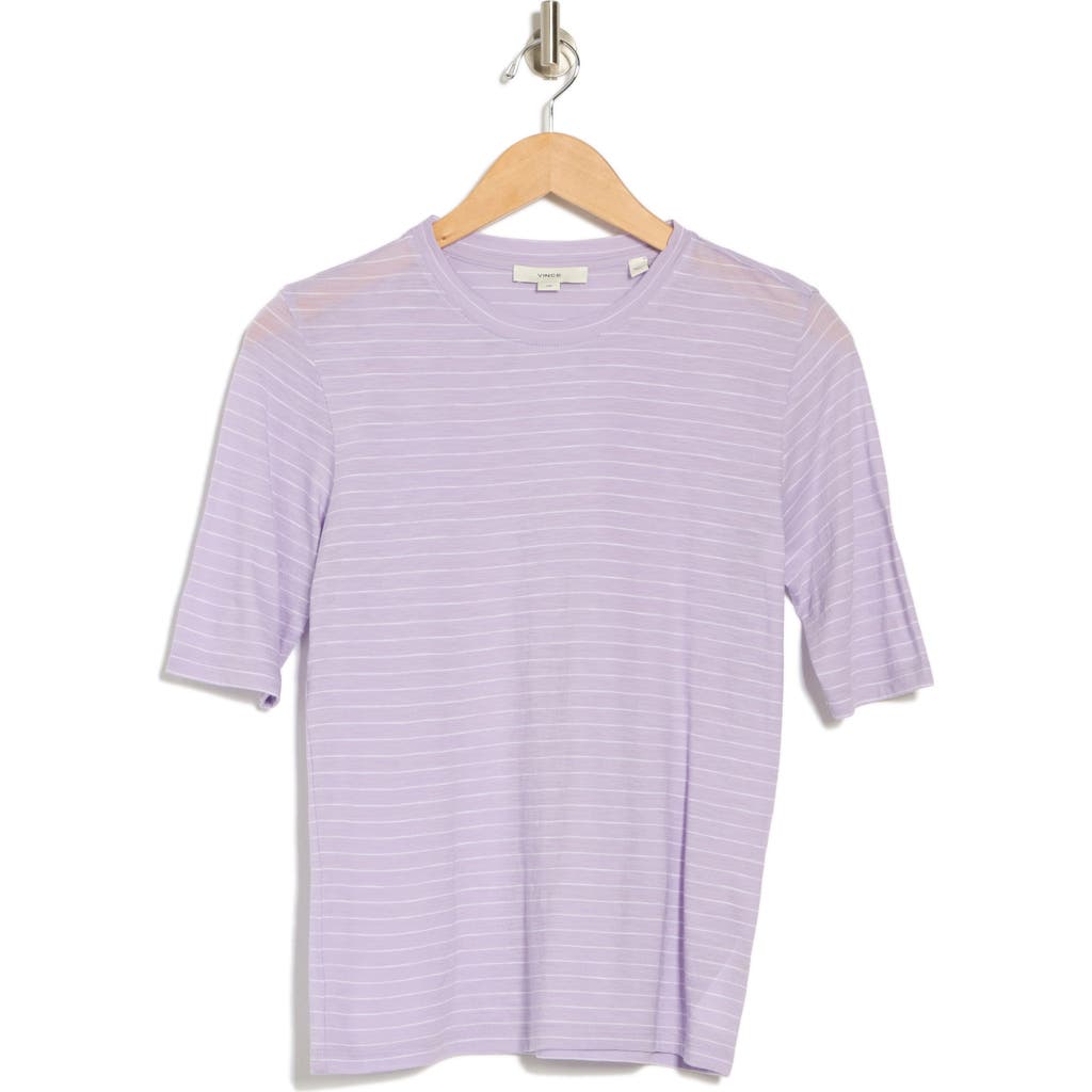 Vince Essential Elbow Length Sleeve Pima Cotton T-shirt