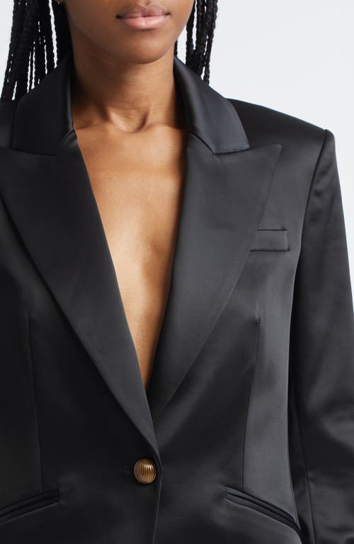 Veronica Beard Cynthia Satin Jacket In Black