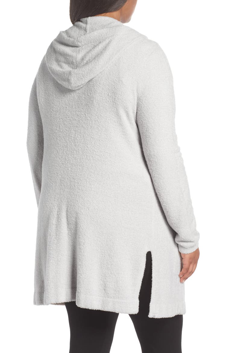 CozyChic Lite® Coastal Hooded Cardigan, Alternate, color, SILVER/ PEARL HEATHER