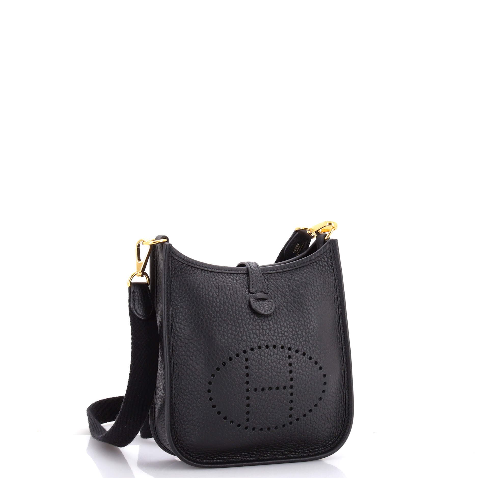 Pre-Owned Hermes Evelyne Bag Gen III Clemence TPM, Alternate, color, Noir