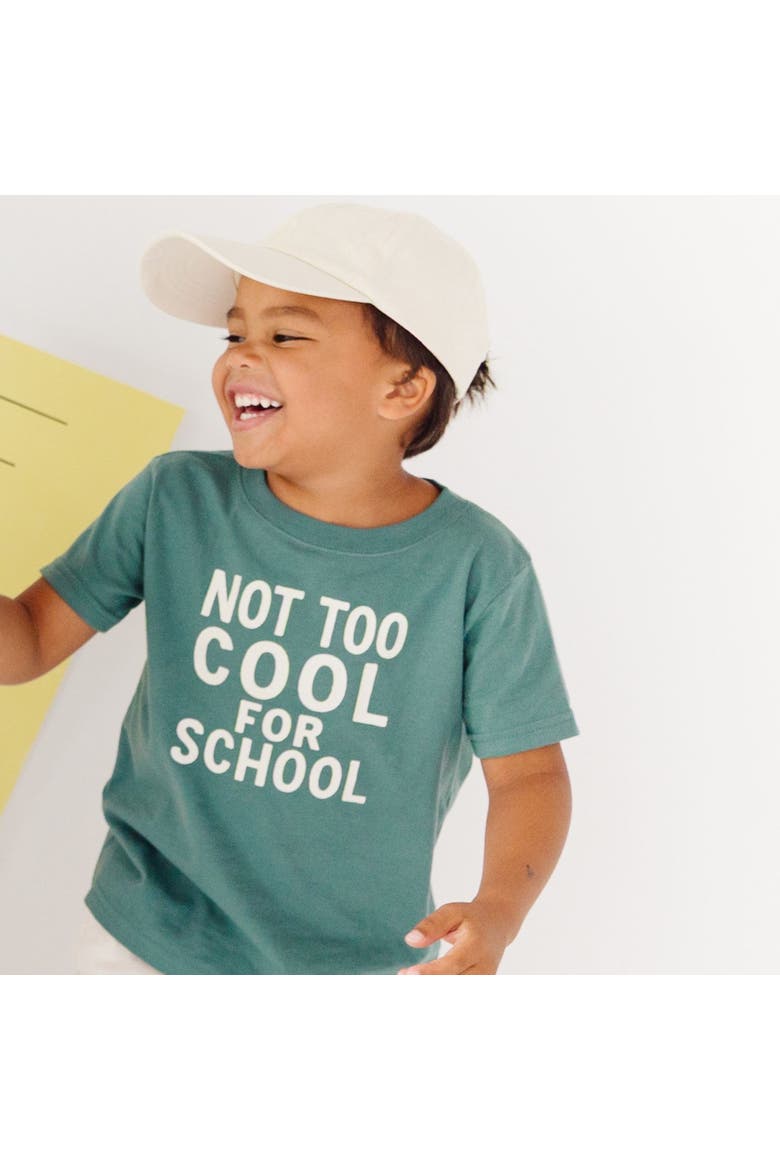Not Too Cool For School Short Sleeve T-Shirt, Alternate, color, Hunter Green