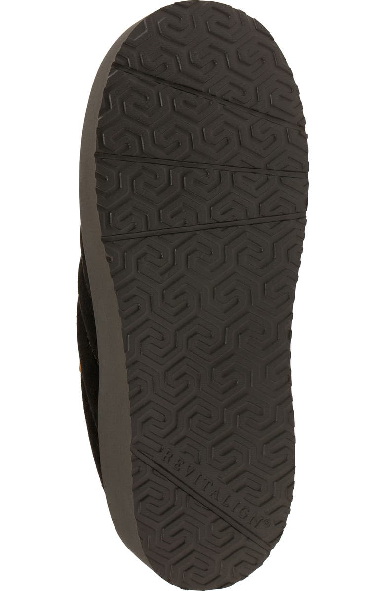 Revitalign Aspen Valley Faux Fur Lined Slipper, Alternate, color, Black