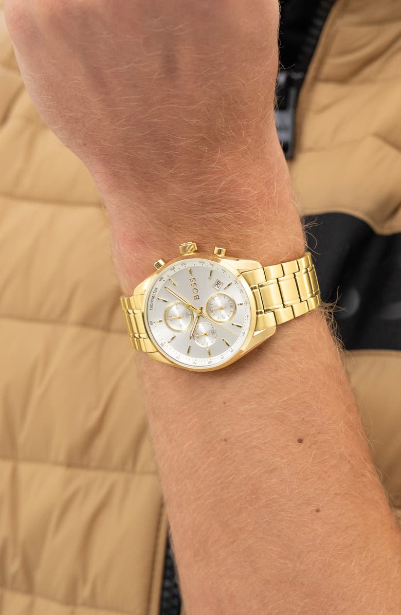 BOSS Grand Prix Chronograph Bracelet Watch, 40mm, Alternate, color, 