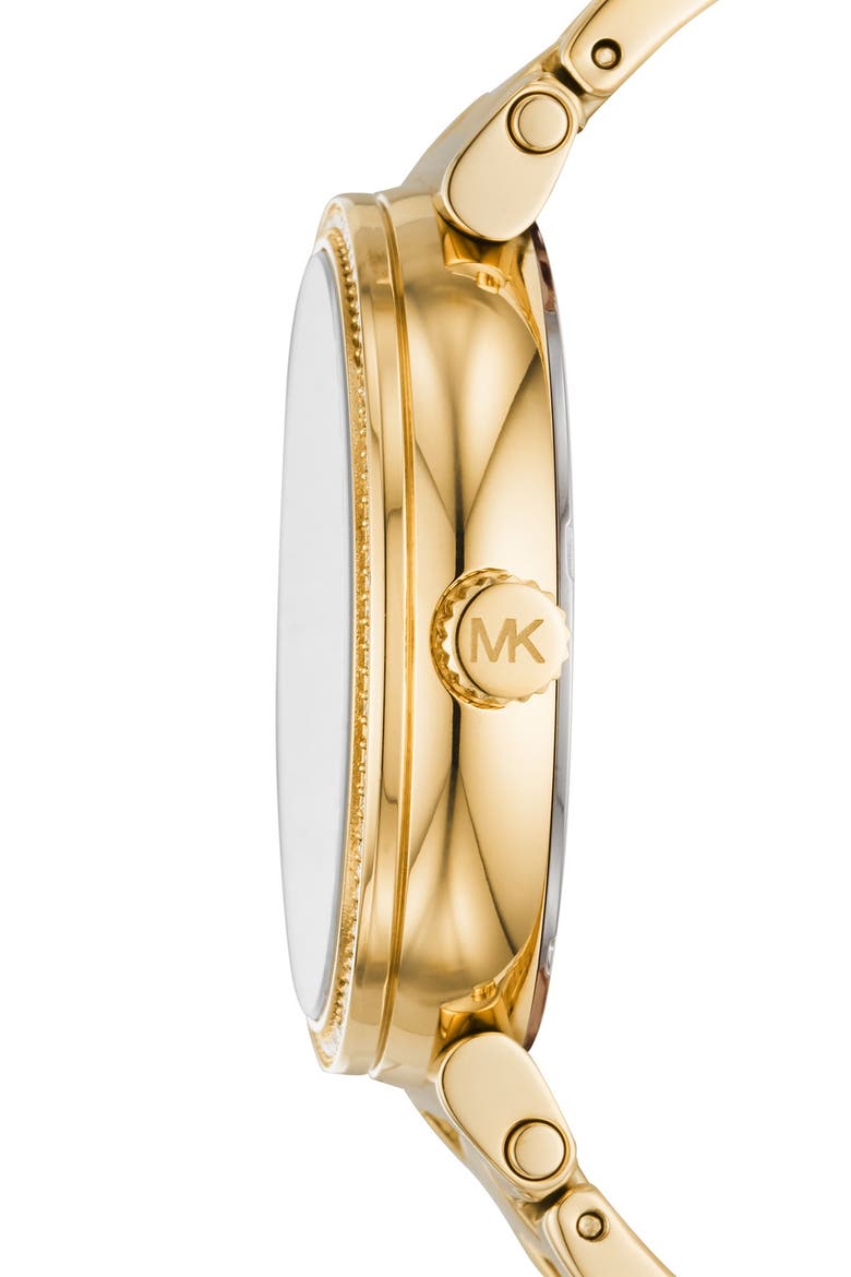 MICHAEL Michael Kors Women's Sofie Diamond Embellished Quartz Bracelet Watch, 38mm, Alternate, color, GOLD