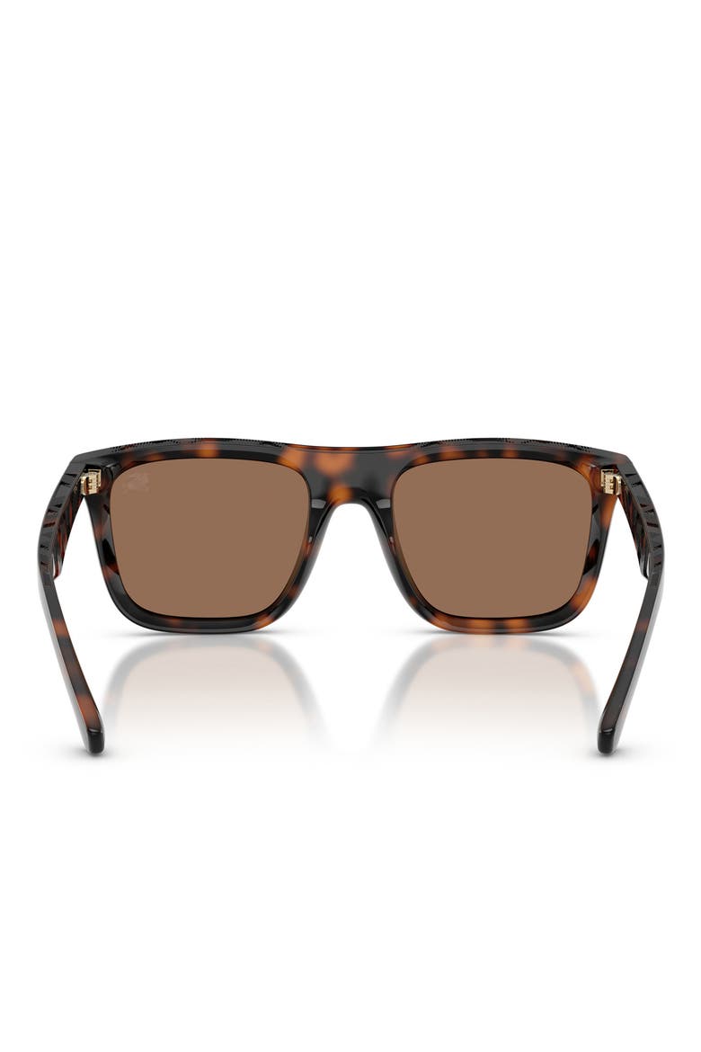 55mm Square Sunglasses, Alternate, color, DARK HAVANA