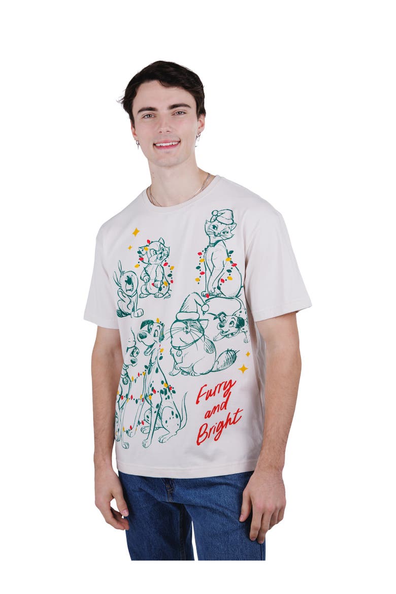 Holiday Short Sleeve T-Shirt, Alternate, color, Ivory Disney Classics