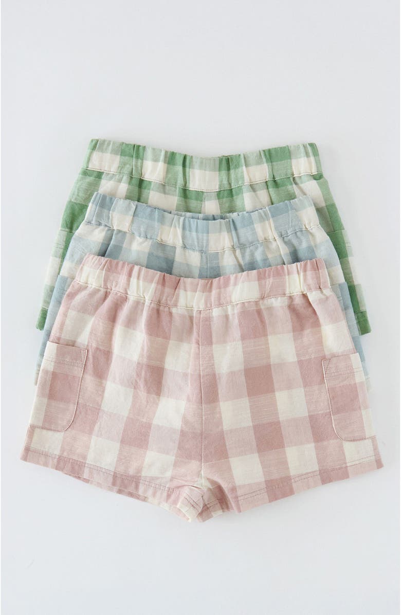 Pehr Kids' Print Organic Cotton Shorts, Alternate, color, Pond