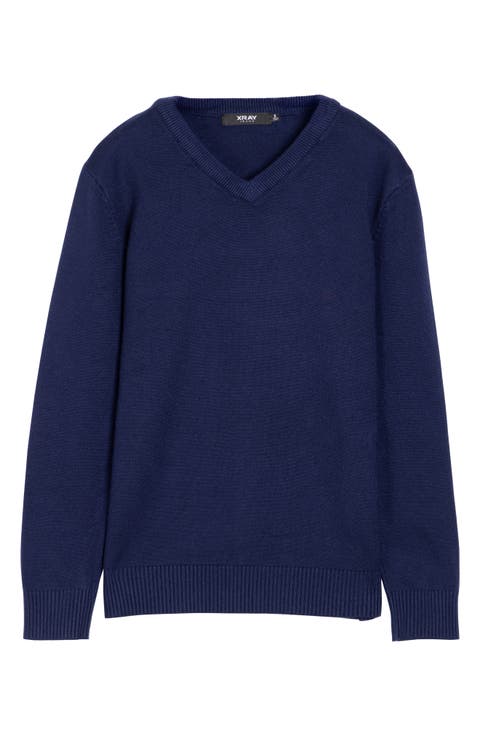 Kids' Basic V-Neck Sweater (Big Kid)