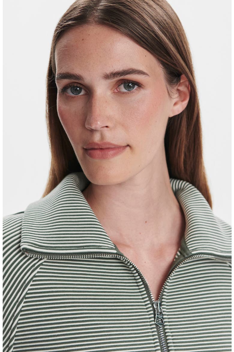 Milano Half-Zip Sweatshirt, Alternate, color, THYME / EGRET