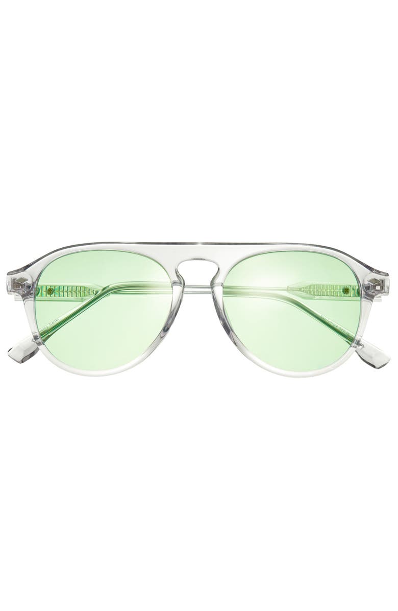 SIMPLIFY Carter Polarized Sunglasses, Alternate, color, Clear/Green