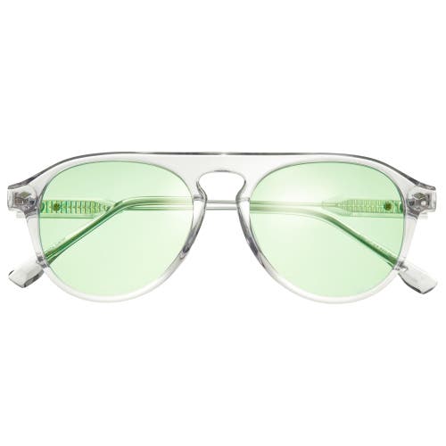 Simplify Carter Polarized Sunglasses In Clear/green