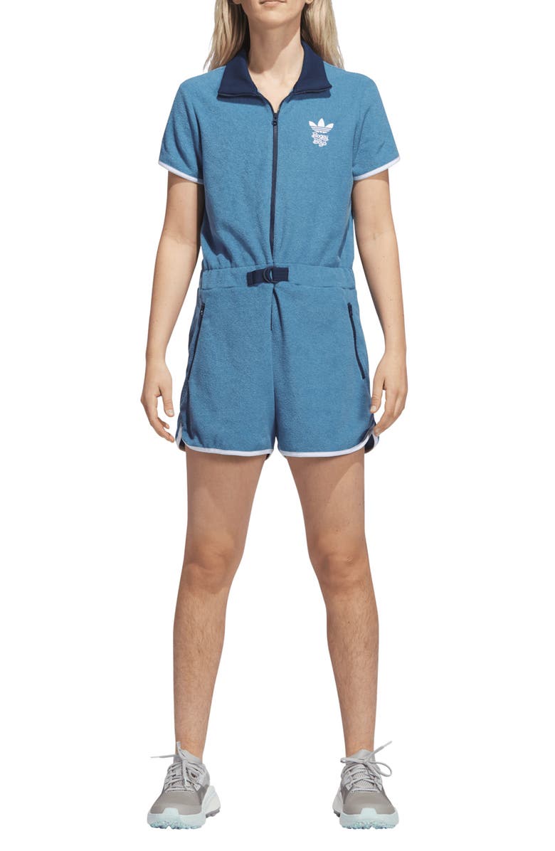 adidas Golf x Bogey Boys Short Sleeve Romper, Main, color, 