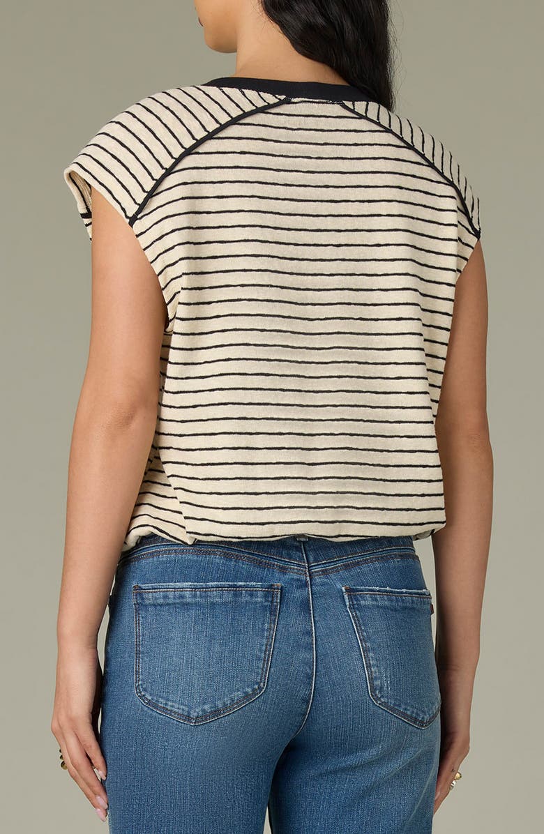 Wit & Wisdom Stripe Scoop Neck Knit Top, Alternate, color, 