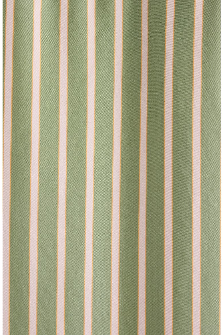 Drea Stripe Satin Shirtdress, Alternate, color, GREEN