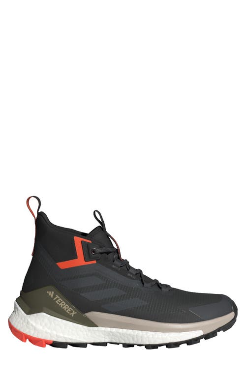 Adidas Originals Adidas Terrex Free Hiker 2.0 Mid Waterproof Gore-tex® Hiking Shoe In Carbon/grey/black