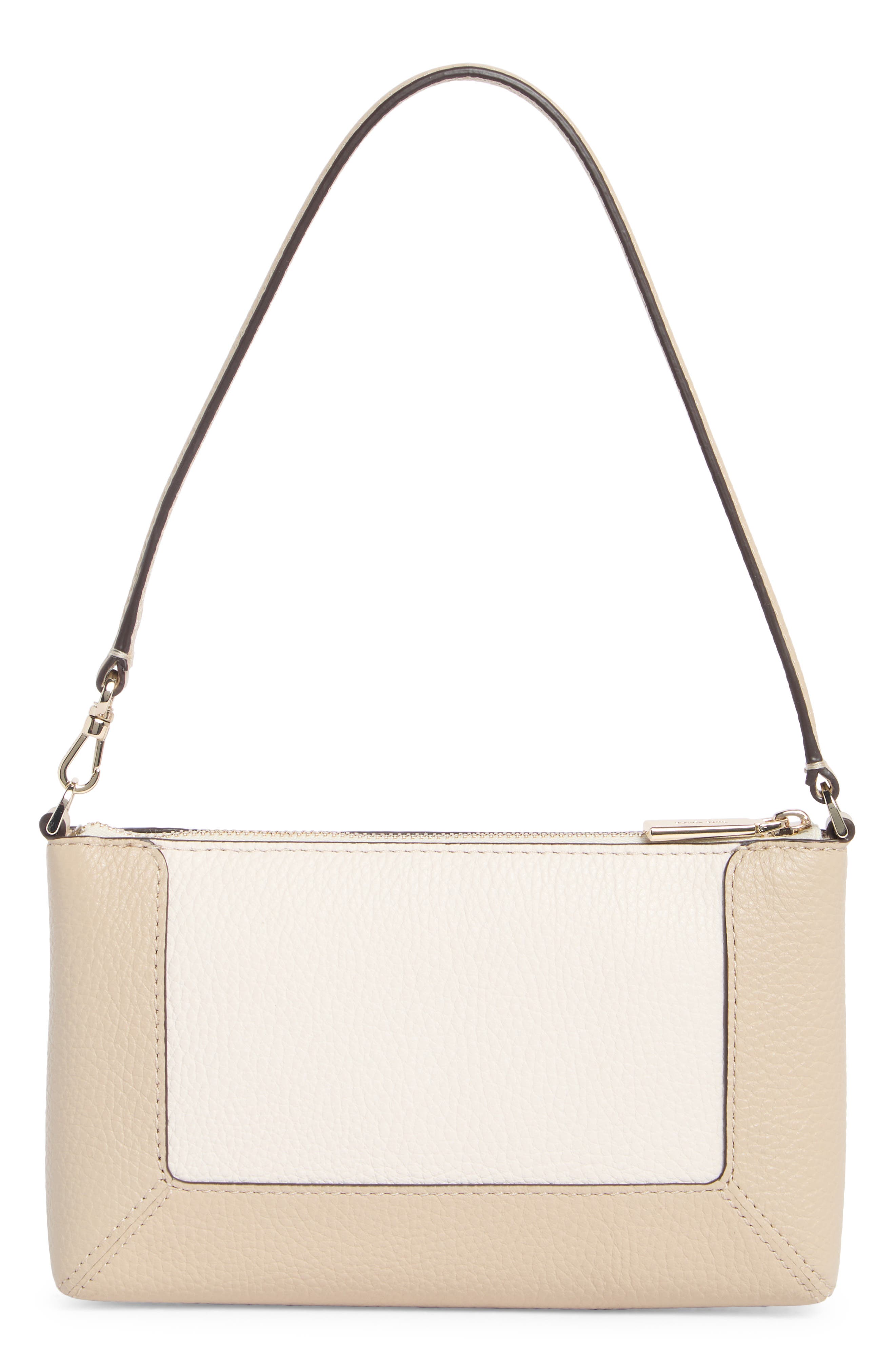 Kate Spade New York lena colorblock leather shoulder bag, Alternate, color, Light Sand Multi